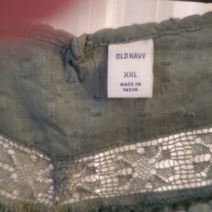 XXl green summer top old navy